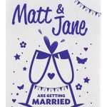 tea towel for wedding invitations marrage