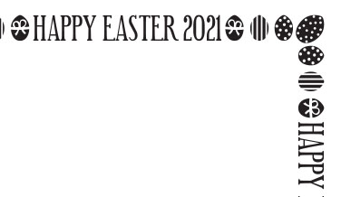 Happy Easter with the date