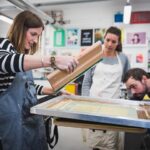 Screen printing tea towels